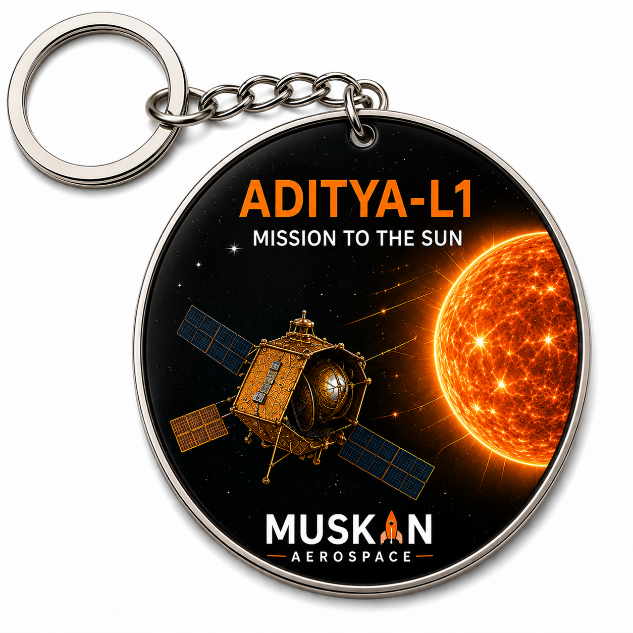 Aditya-L1 Sun Mission Keyring